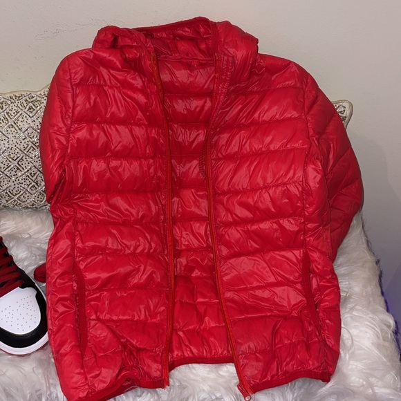 Red Puffer Jacket - Picture 3 of 7